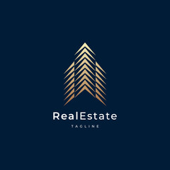 Building logo design. real estate, architecture, construction