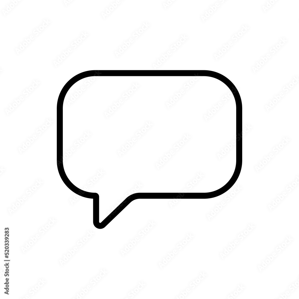 Poster chat, message simple icon vector. flat design