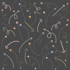 cute colorful arrows collection set