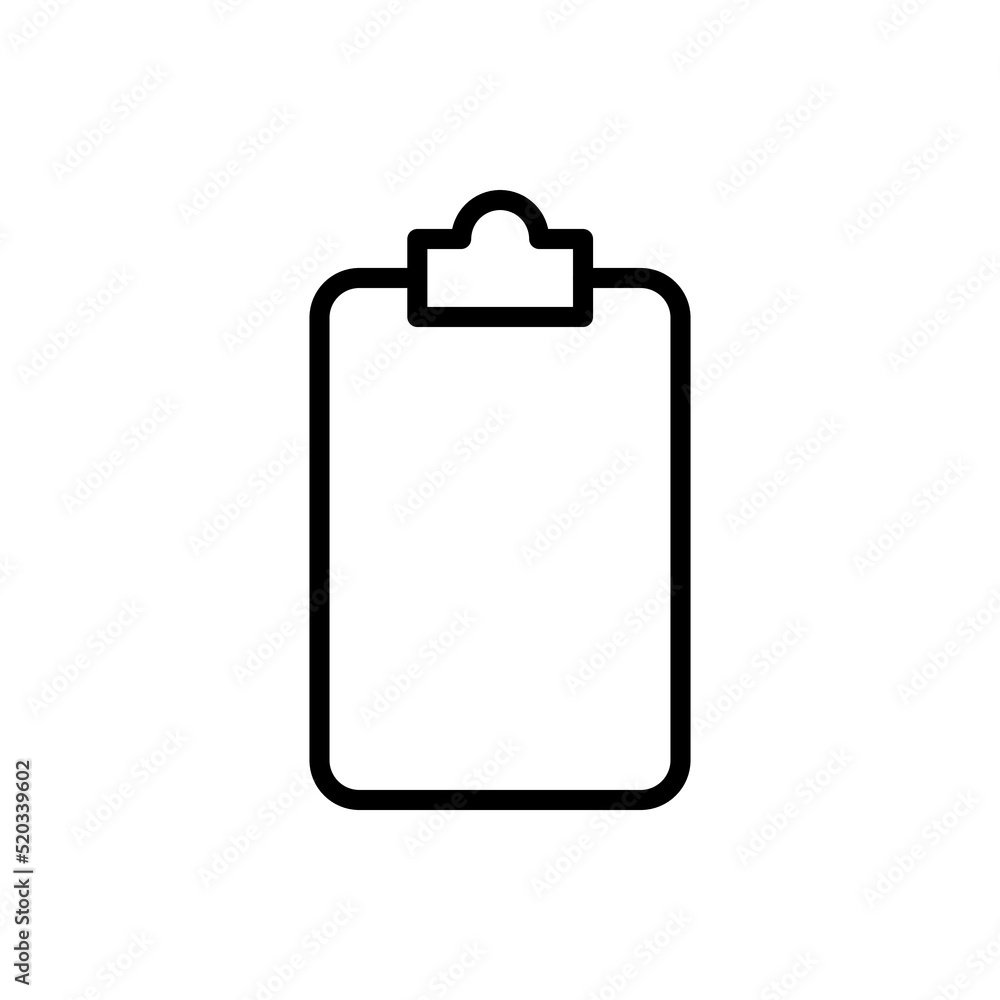 Poster clipboard, empty simple icon vector. flat design
