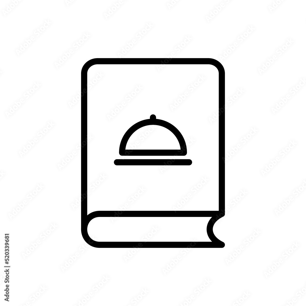 Poster cookbook simple icon vector. flat design