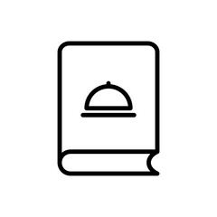 Cookbook simple icon vector. Flat design
