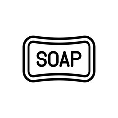 Soap simple icon vector. Flat design