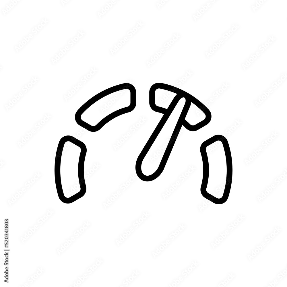 Poster speedometer simple icon vector. flat design