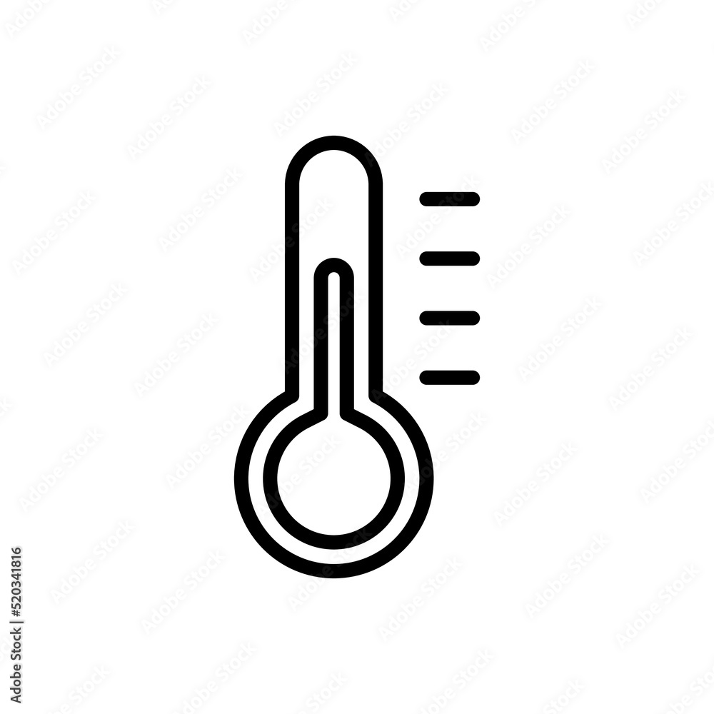 Poster temperature simple icon vector. flat design