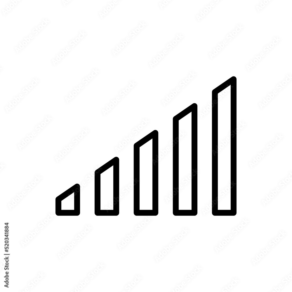 Poster volume levels simple icon vector. flat design