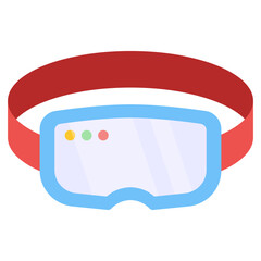 Creative design icon of VR glasses isolated on white background