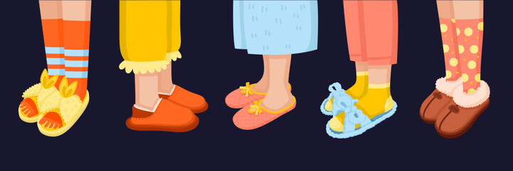 Fototapeta premium House Slippers Set