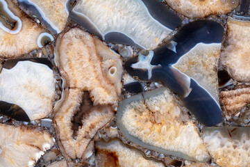 Agate Atena semi precious stone texture. Natural background for unique interior and other art work.