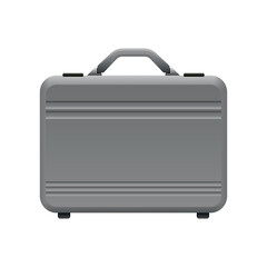 Suitcase in detailed realistic style.
