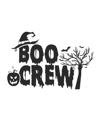 Boo Crew Halloween T-shirt design