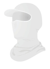 White head cover gear. vector