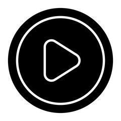 Trendy vector design of play button