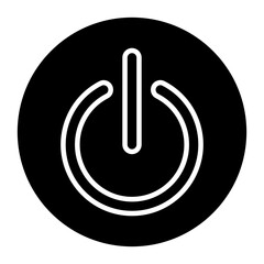 Unique design icon of power button