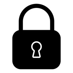 Vector design of padlock