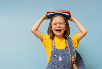 girl is ready to back to school