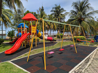 A playground near the beach