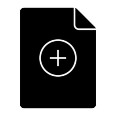 An icon design of add file