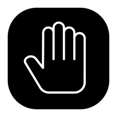 Fototapeta premium Premium download icon of stop gesture