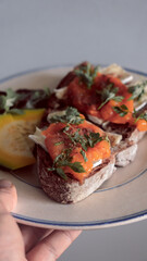 Close-up shot of food