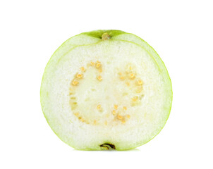 Guava fruit isolated on white background.