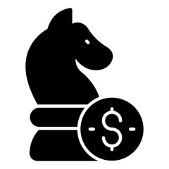 Modern design icon of financial strategy