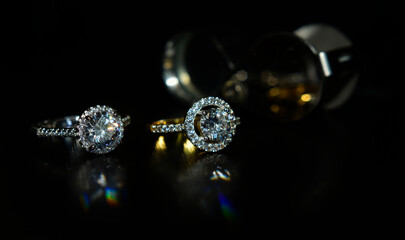 Precious diamonds are expensive and rare. For jewelry making	