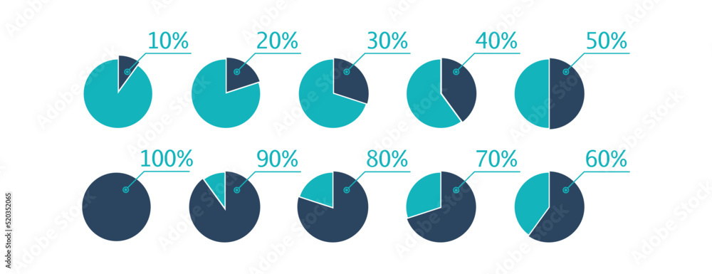 Aufkleber infographic elements. diagram progress bar. flat vector process timeline set.