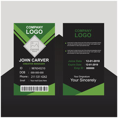 Professional Employee ID card, Best company id card, Business Id Card, Creative Id Card, Flat Id Card, Modern Abstract Id Card, Creative Id Card, Corporate id card, Colorful Office Id Card design.