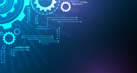 Geomatics Technology Abstract  gear model drives the electronic network of the future.digital data background EP.10