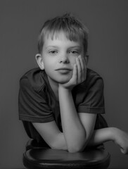 Studio portrait of a child