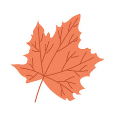 Autumn Leaves Doodle style Cozy autumn. Flat vector illustration