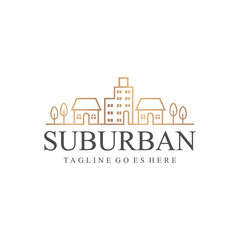 suburban property logo design  creative vector design inspiration