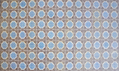 floor with historic azulejos, lissabon city
