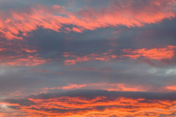 Dramatic stormy sky before dawn
