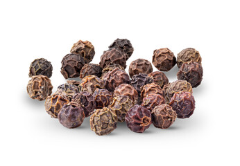 Peppercorn isolated on white