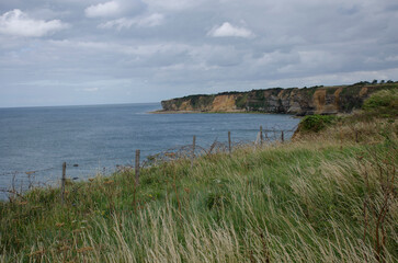 la pointe du hoc, one of the most important places for the landfing in Nomandy 1944 at the end of...