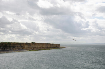 la pointe du hoc, one of the most important places for the landfing in Nomandy 1944 at the end of...