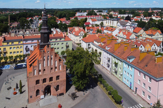 Morąg centrum z drona
