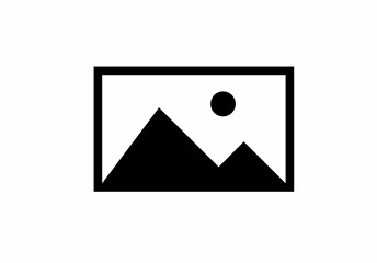 picture icon isolated on white background