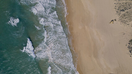 4K aerial views - Coast of Cadiz - Beautiful aerial views of n the beach taken with a drone of the wonderful coastal towns of Cadiz