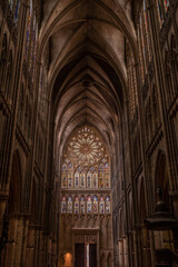 Western canopy of Saint-Etienne Cathedral in Metz