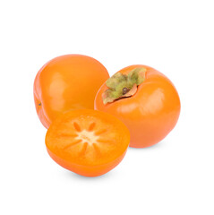 Persimmon fruit isolated on white background