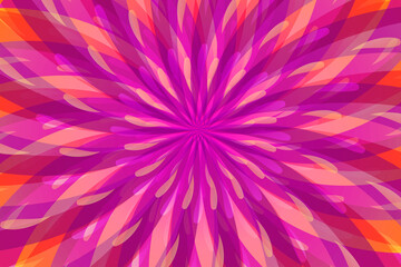 Pink and red mandala flower. Abstract background with colorful mandala flower. 