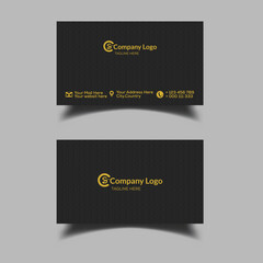 Obraz premium Gold and Black business card template
