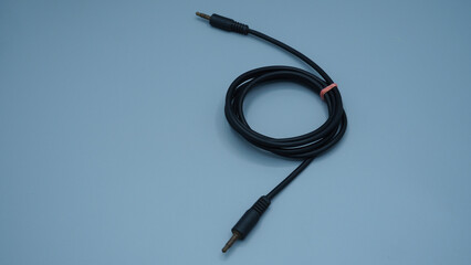 Black wire HD image isolated white background