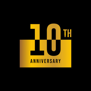 10 year anniversary design template. vector template illustration