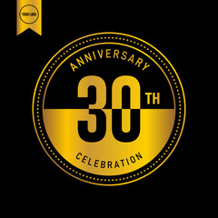 30 year anniversary design template. vector template illustration