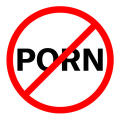 No porn sign