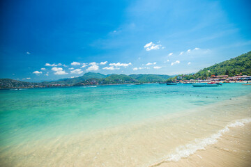 Fototapeta premium Playa Las Gatas Zihuatanejo, jungle sea